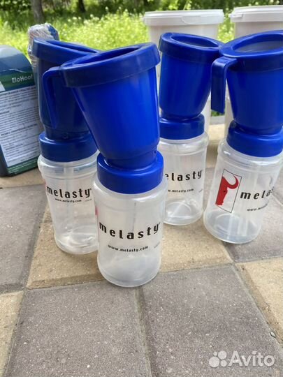 Колба для вертикальной дезинфекции соска вымени