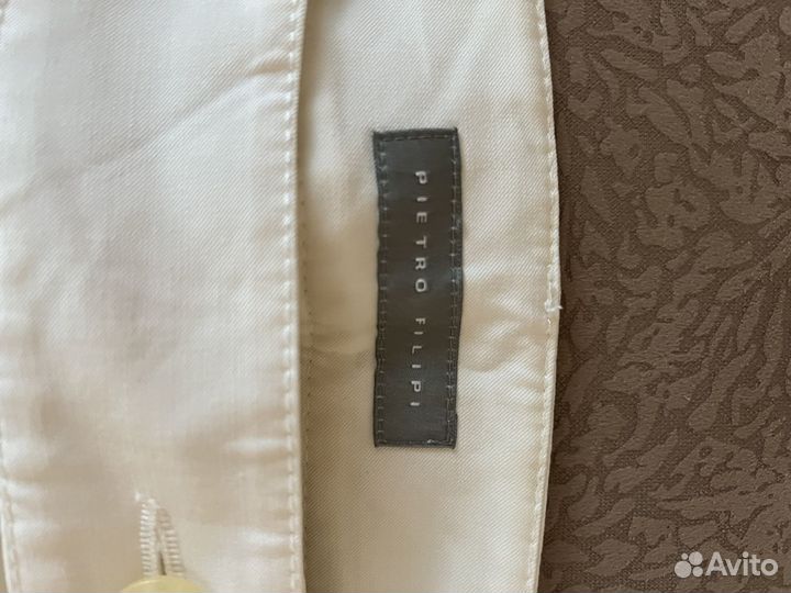 Брюки белые pietro filipi