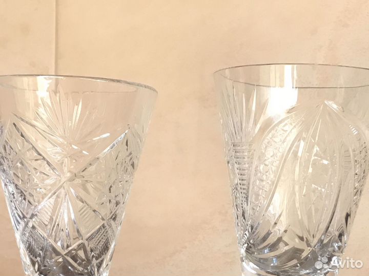 Бокалы для шампанского и вина СССР