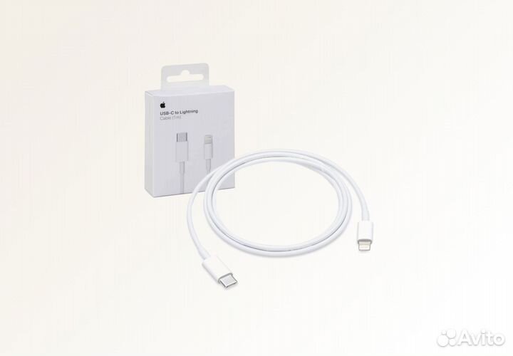 Кабель Apple USB-C - Lightning Cable 1.0m (Белый)