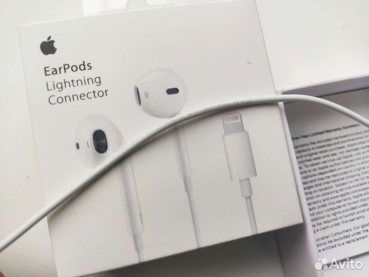 Наушники apple earpods lightning новые