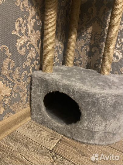 Когтеточка домик для кошки бу
