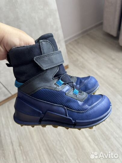 Сапоги зимние 19 см ecco и crocs C12