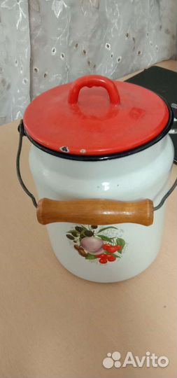 Бидон эмалированный 3 литра, б/у