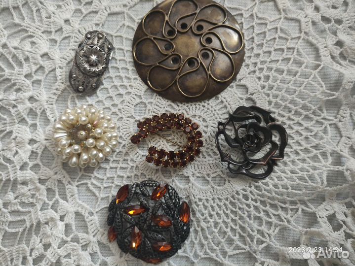 Броши винтаж Чехия СССР