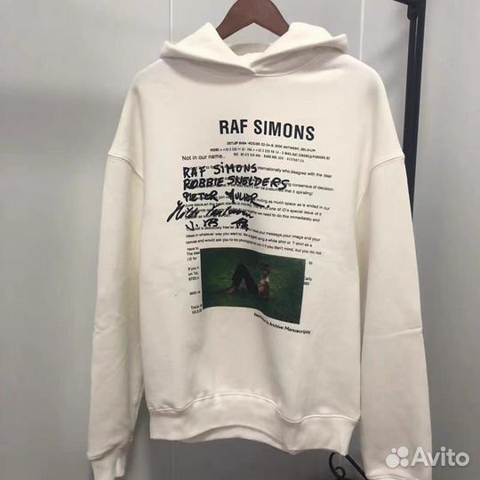 Худи Raf Simons белое