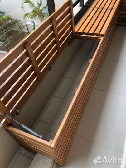 Лавочка с местом для хранения