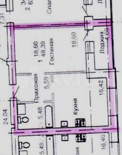 1-к. квартира, 50,7 м², 7/14 эт.