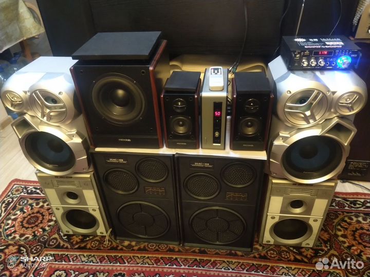 Microlab fc530, Panasonic sb-ak 320 и Sunbuck