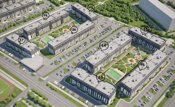 2-к. квартира, 60,4 м², 4/5 эт.