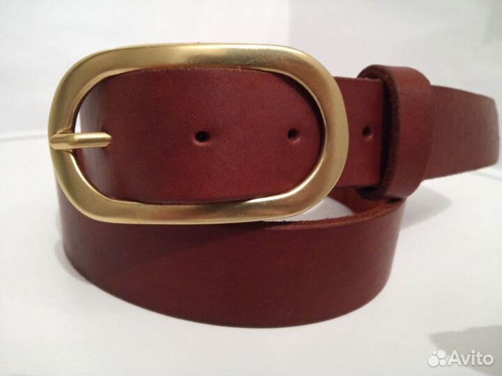 Ремень женский кожаный шириной 3 см