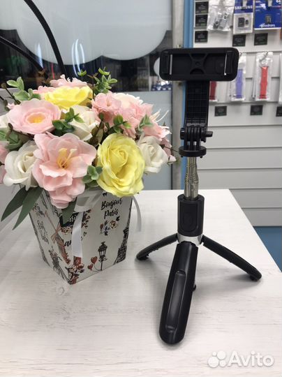 Селфи палка с треногой