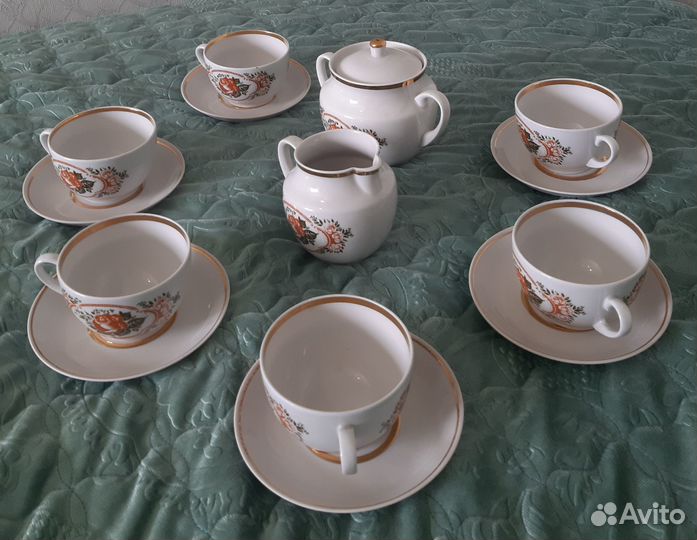 Фарфоровый чайный сервиз СССР