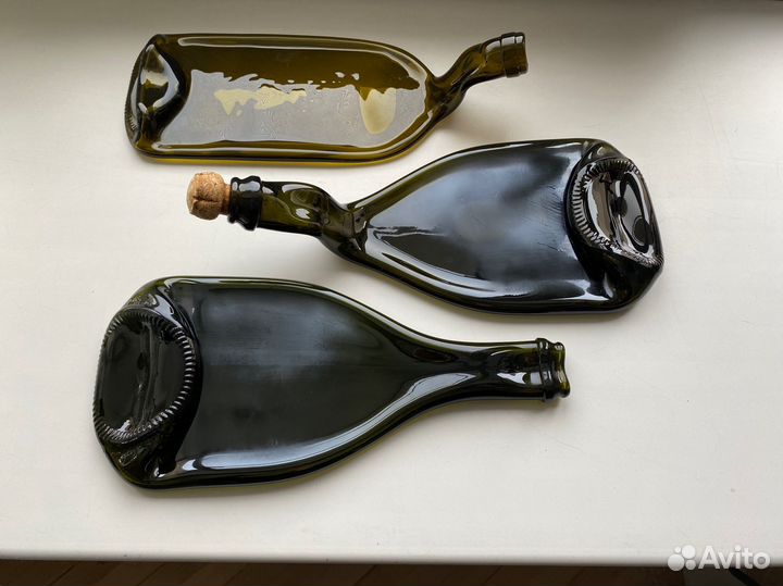 Тарелка из бутылки - подсвечник, декор