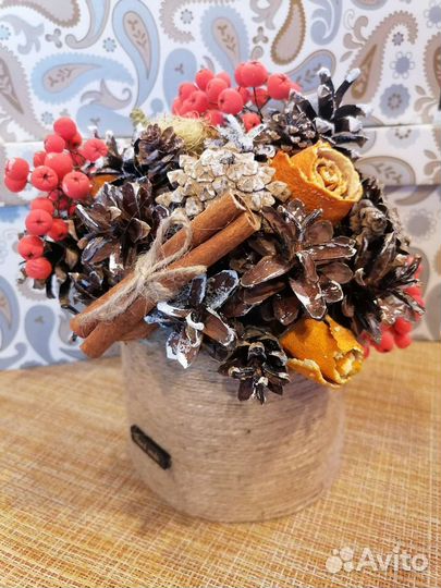 Новогодняя композиция. Ручная работа