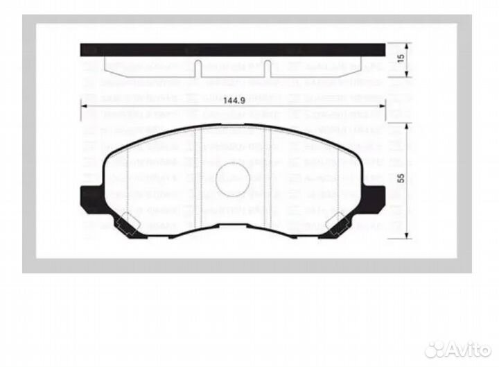 Колодки тормозные mitsubishi ASX/lancer/outlander