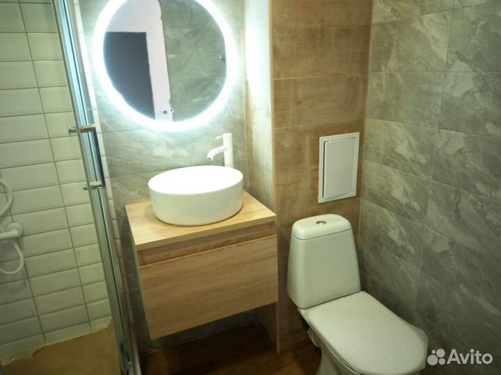 Санузел.Отделочные работы.Кварц-винил