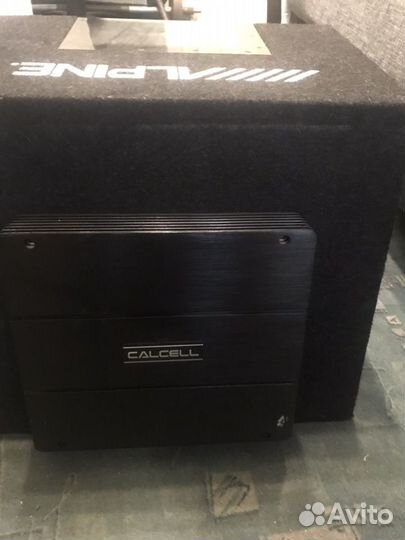 Сабвуфер Alpine и усилитель Calcell