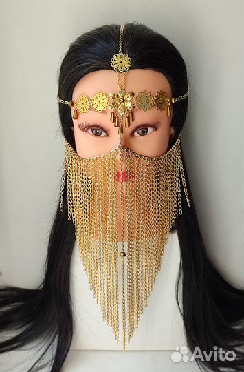 Маска из цепей/никаб/бурга