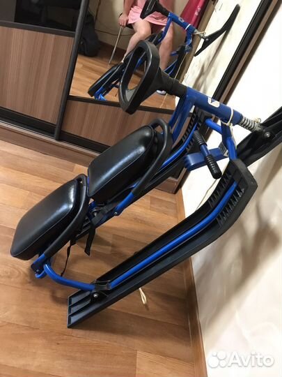 Снегокат для двоих детей