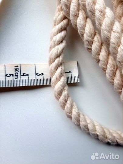 Шнур декор. хлопок Моток 20 метров Диаметр 1см