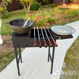 Чугунный казан крышка в комплекте