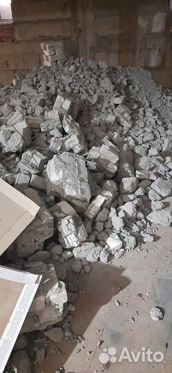 Бой бетона, кирпича, строительный мусор