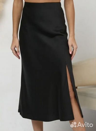 Атласная юбка миди coquette