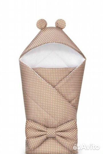 Конверт для новорождённого новый с шапочкой