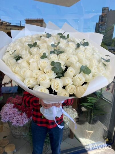 Букет из 101 Эквадорской розы