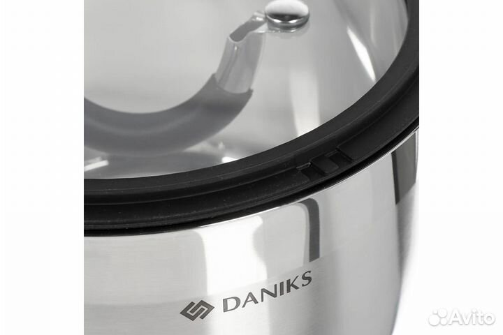 Кастрюля Daniks Орландо 4,9 л. нержавеющая сталь