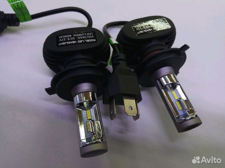 Светодиодные лампы головного света H4 цоколь