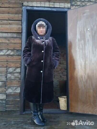 Шуба мутоновая 48 размер