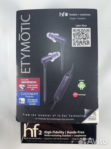 Наушники внутриканальные Etymotic ER23-HF2-AN Bl