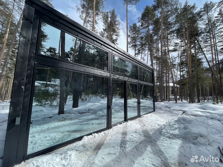 Панорамные раздвижные двери