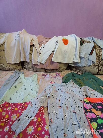 Вещи пакетом для девочки 110-122