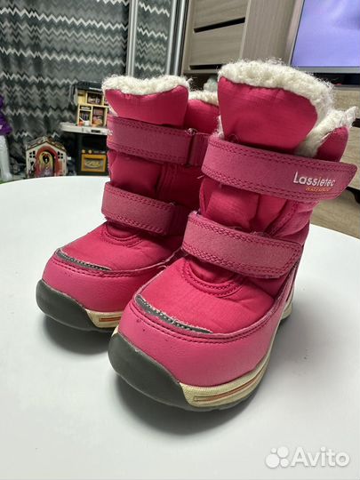 Ботинки зимние для девочки Lassie, б/у, размер 24