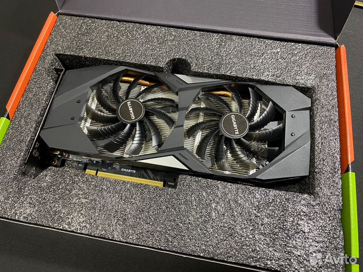 Gigabyte RTX 2060 Super Windforce вентиляторы 100