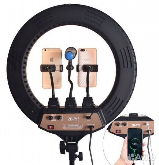 Кольцевая лампа ZB-R18 46см