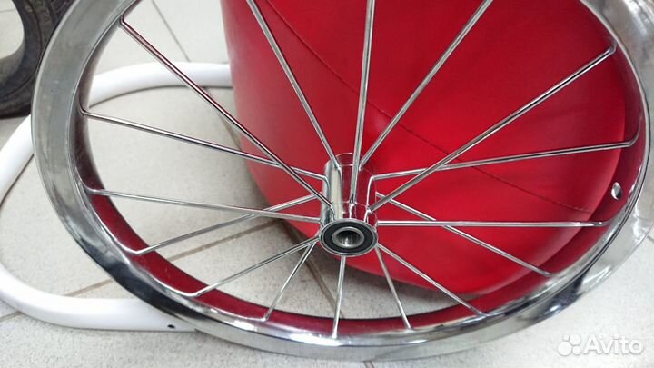 Колесо 14 дюймов для детской коляски хром