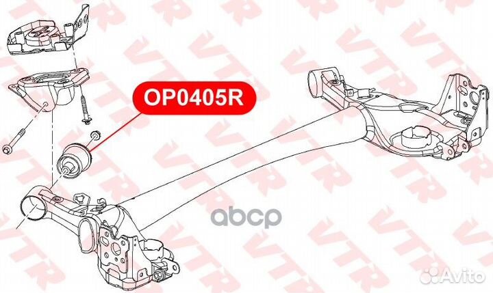 Сайлентблок балки задней подвески VTR BH41003