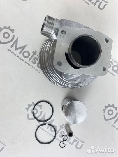 Цилиндр Веломотор Д6 Д8 с поршнем+палец+кольца+сто