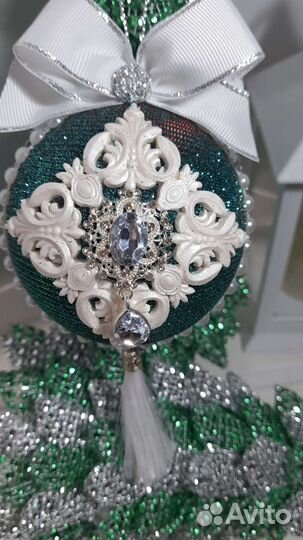 Новогодние шарики ручной работы