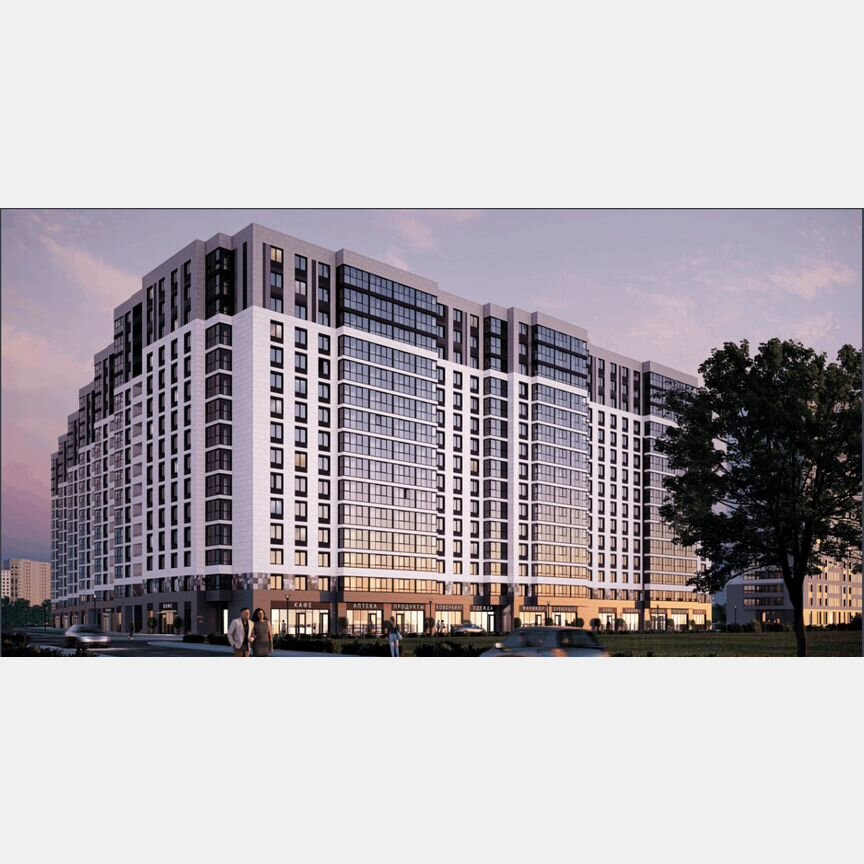 1-к. квартира, 43,6 м², 11/16 эт.