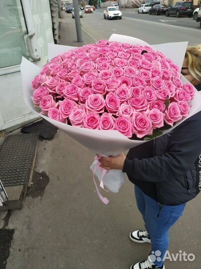 Розы 101 штука 70 см бесплатная доставка
