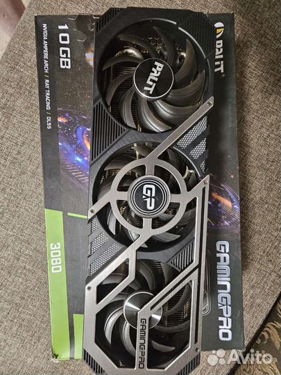 Видеокарта Palit GeForce RTX 3080 GamingPro (LHR)