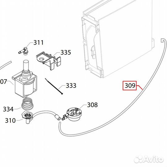 Силиконовая трубка для кофемашины Saeco Philips, 4