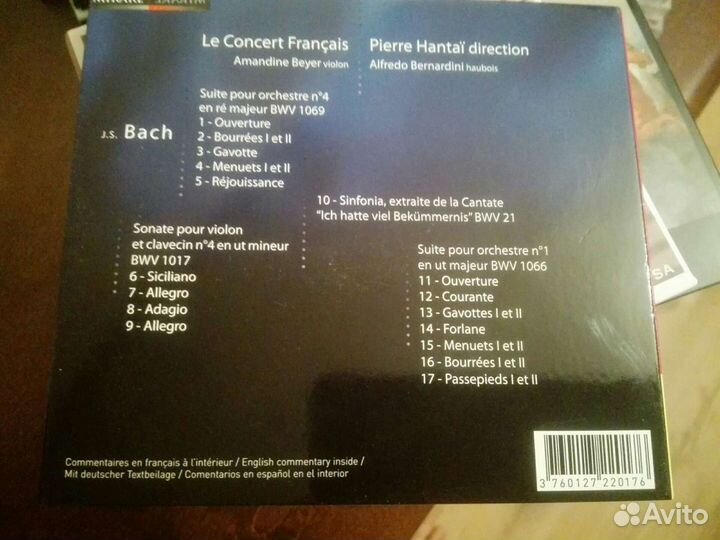 CD-audio. J.S.bach., Suites pour orcheste