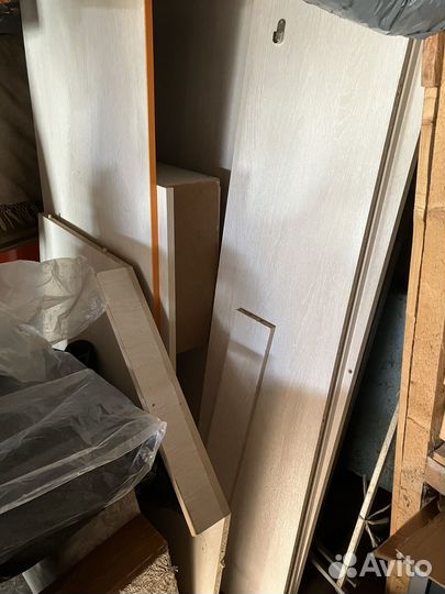 Кровать детская двухярусная со столом и шкафом