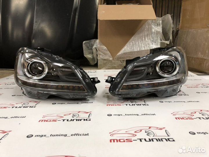 Рестайлинг фары на Mercedes w204 c-class